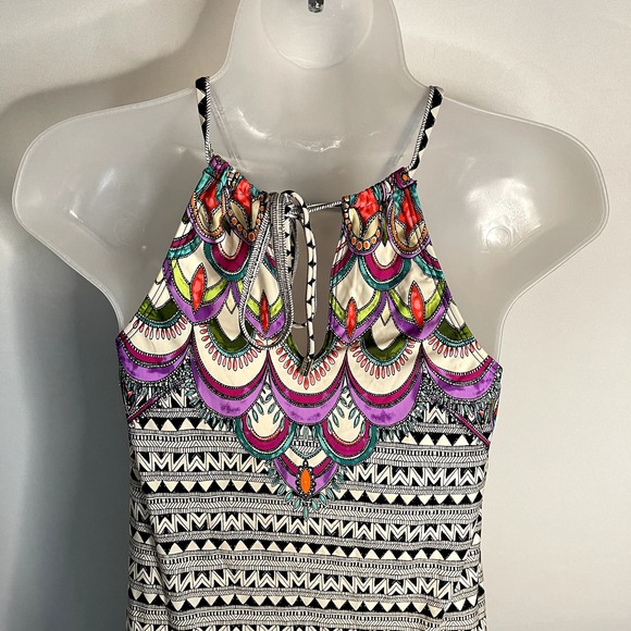 NWT Laundry by Shelli Segal Womens High Neck Dress Swim Cover Up Size Medium - Picture 7 of 10